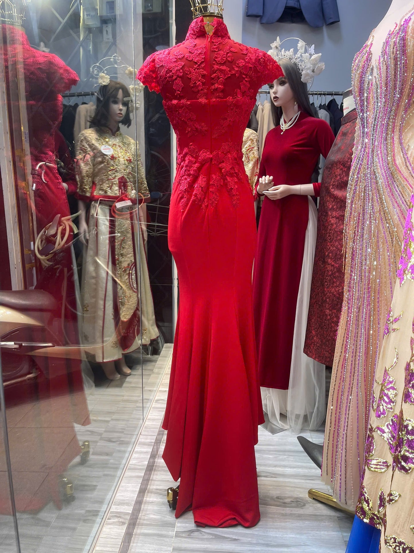 Custom wedding cheongsam