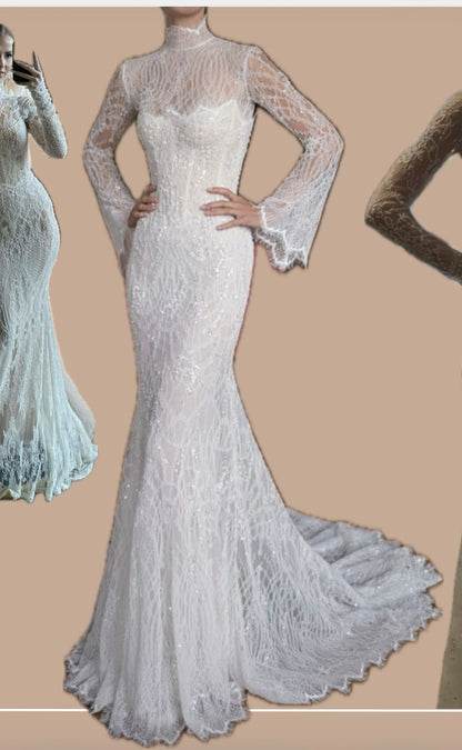 50% Deposit – Custom Beach Wedding Dress for Shaalinee