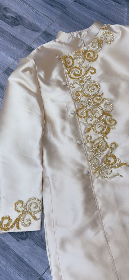 Men's ao dai in gold