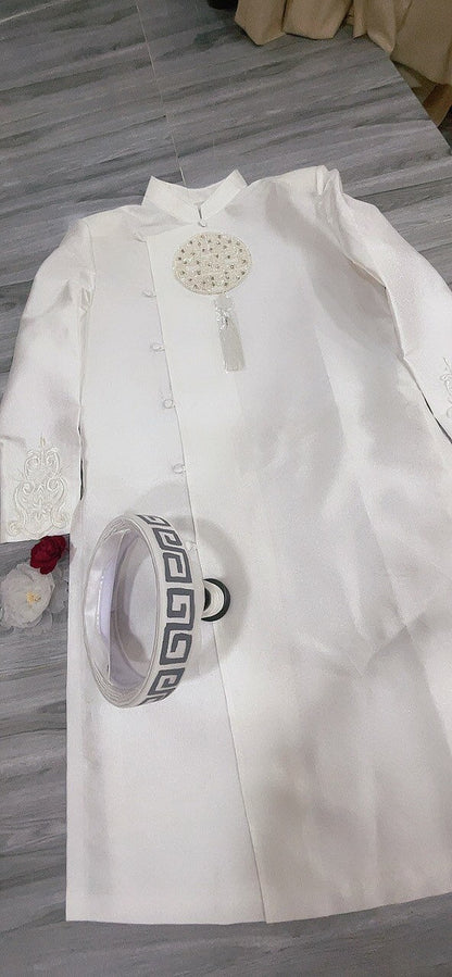 Men's ao dai with headpiece